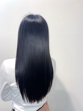 チコヘアー(chico hair) 【chico hair 寺田町】髪質改善/ブルーブラック/暗髪/縮毛矯正