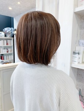 キャアリー(Caary) 福山市美容室Caary人気 フレンチガーリー艶ボブスタイル