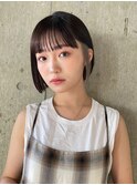 イヤリングカラーインナーカラーボブ韓国黒髪ベージュ40代30代☆