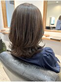 Hona hair ☆ くびれミディアム×ナチュラルグレージュ