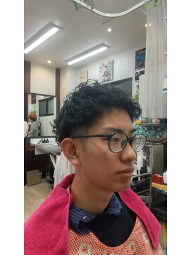 アサノカットブース ツーブロ＋くっきりウェーブ