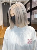 ホワイトブロンド_チェリーブラウンフェミニンロング_ba411161