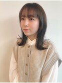 ナチュラル且つシンプルに!外ハネセミロング!!