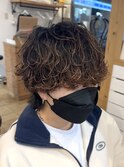 波巻きパーマ・ウルフヘア