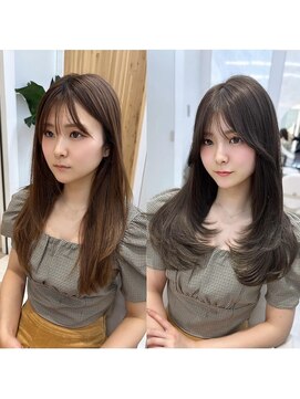 アフロートリノ(AFLOAT Leino) ナチュラルレイヤー　顔まわりレイヤーシースルー似合わせ顔周り