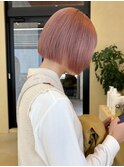 【snuw_hotaru】ブリーチカラーピンクカラーボブ