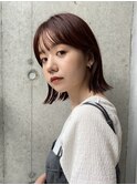 ぱつんとした毛先にスリークな質感のおしゃれボブ