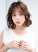 20代30代大人かわいいナチュラル暗髪ゆるめパーマヘア