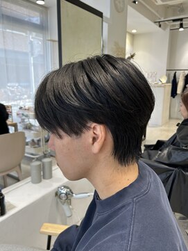 ビューバイネオリーブ 用賀店(Beau'r by neolive) ベリーショートウルフアッシュブラックカルマパーマ《用賀》