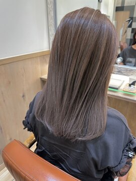 オリーブスバイネオリーブ(Olive's by neolive) 顔まわりレイヤー/韓国/ハイライト/グレージュ/白髪ぼかし/前髪