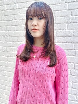 セイドット オモテサンドウ(Say. omotesando) say.こなれミディ前髪イメチェンレイヤーアッシュオリーブ小顔