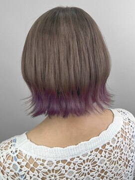 ミル(1001 mille) イルミナカラー/カラー/裾カラー/ボブ/ラベンダーカラー