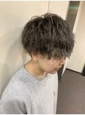 【BOTANIUM】メンズパーマ×シルバーカラー☆