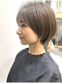 ショートカット×ひし形ショートボブ×ハイレイヤー30代40代50代