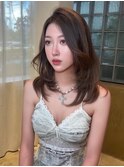 レイヤーカット小顔に見せるヘア/韓国ヘア/髪質改善/福岡/博多