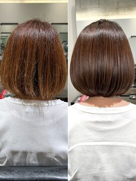 フリック 京都河原町店(FLICK) ★大人可愛い30代40代50代艶感美髪ショートボブ白髪ぼかしカラー