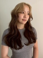 イェッカ パビル(YECCA pabil)&nbsp;ベージュ×ブラウン