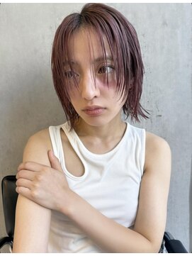 バロンフェム(baLon.fem) 【Stylist ai honda】くすみピンク/ハッシュカット