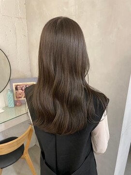 フォト 新宿三丁目(foto) ミニウルフチェリーブラウンブリーチなし前髪ミディアム/新宿