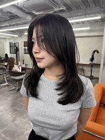 ニコ トウキョウ 渋谷(nico TOKYO)&nbsp;グレージュ韓国ミディアムボブレイヤーウルフボブレイヤーカット