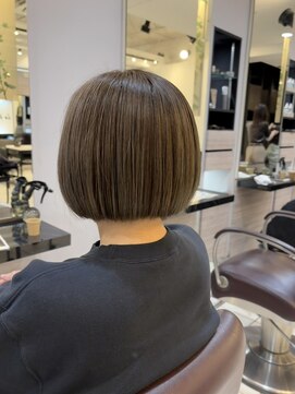 ヘアーアンドカラー ルジャルダン 葛西店(le jardin) オリーブグレージュとボブスタイル