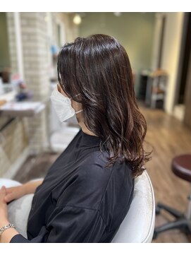 レイヤースタイル×アッシュブラウン