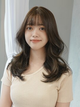 20代30代◎ブリーチ無しオリーブ小顔レイヤー韓国風