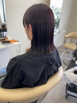 ピシェ ヘア デザイン(Piche hair design)&nbsp;カシスcolor×切りっぱなし