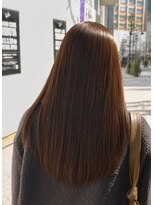 ララルーモ 渋谷公園通り店(LaLarOomo)&nbsp;【美髪の極み】光沢抜群のまとまりストレート×モカブラウン