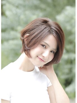 スタジオ 渋谷 原宿(Stujio) ナチュラルな前下がりショートボブ