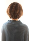 ３０代４０代５０代大人可愛いショートボブ　後頭部が綺麗