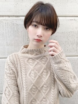 グランド(GRAND) ショートボブ髪型【30代40代50代】ストレートパーマ黒髪