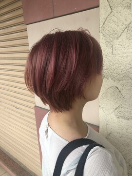 リー ヴィータ 上新庄(Lee Vita) ペールピンク×ハンサムショート