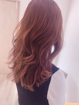 シーナ(scena) 韓国風レイヤーピンクロングヘア