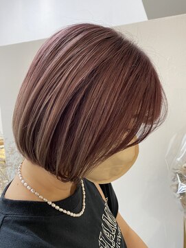 ムク(mUku) ブリーチカラー/斜めバング