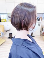 モリオ フロム ロンドン 成増店&nbsp;【morio成増 芹澤】くびれショートボブ ハイライトカラー