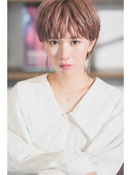ウェントス ヘアデザイン(VENTUS Hair design) マッシュショート×ピンクベージュ
