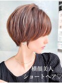 似合わせカット 横顔美人 くせ毛ショート 大場猛