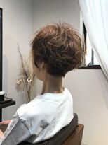 ワ ヘアー(wa-hair)&nbsp;マッシュパーマ×シルキーベージュ×髪質改善×大人な白髪染め