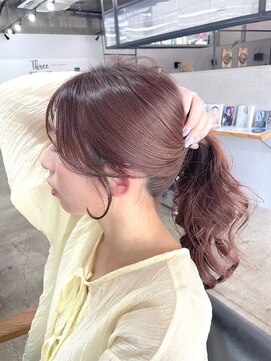 スリー(Three) 【Three萩原/大分/miya】顔まわり×暖色カラー