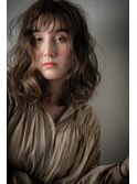 オリーブブラウン大人可愛いウェーブミディアムv志木30代40代
