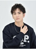 【RAWR】ツイストスパイラルパーマシャドーパーマブルーブラック