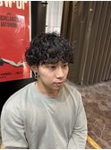 札幌大通りメンズショートカット波巻きツイストスパイラルパーマ