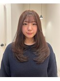 ◎韓国ヘアー顔周りレイヤーおくれ毛前髪新潟長岡宮関