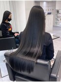 艶髪ストレートロングレイヤーミディアム韓国ヘア心斎橋