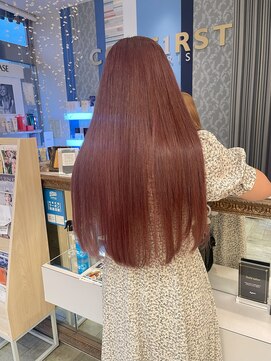 コワファースト 大分(COIFF1RST) 艶髪ロングヘア!ピンクベージュカラー
