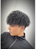 縦落ちツイストパーマ