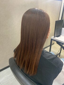 クララ バイ マニスオブヘアー(CLALA by Manis of hair) 髪質改善/ストレートロング/オレンジブラウン