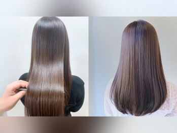 バサ 立川店(BASSA)の写真/拘りぬいた薬剤と髪本来の美しさを引き出す柔らかなストレートが人気の秘密♪思わず触れたくなる質感へ☆