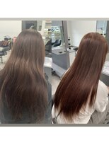 ガルボヘアー 桟橋店(garbo hair)&nbsp;ブラウンベージュ高知美容院オイルカラー